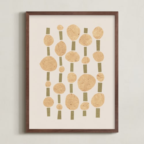 This is a champagne yellow art by Alisa Galitsyna called paper pattern