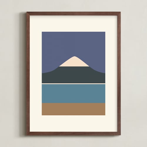 This is a purple peaks art by Roseanne Kenny called horizons set 4