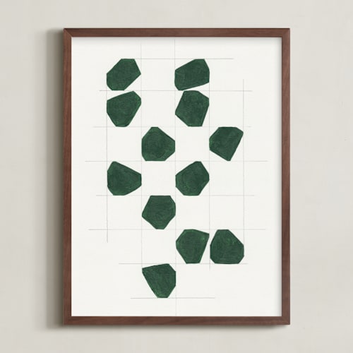 This is a forest green art by Alisa Galitsyna called within the lines