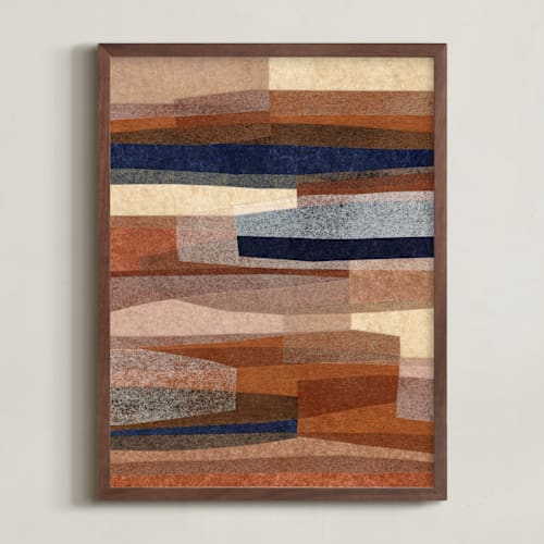 This is a rust art with standard by Carrie Moradi called paper pile i