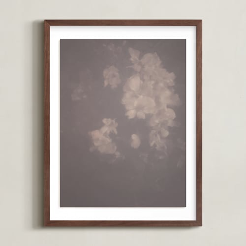 This is a dusty burgundy art by Baumbirdy called hazed florals 1