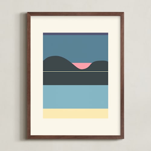 This is a beach bliss blue art with standard by Roseanne Kenny called horizons set 2