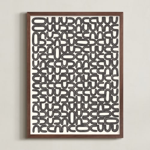 This is a graphite stick art by Emily Kariniemi called language