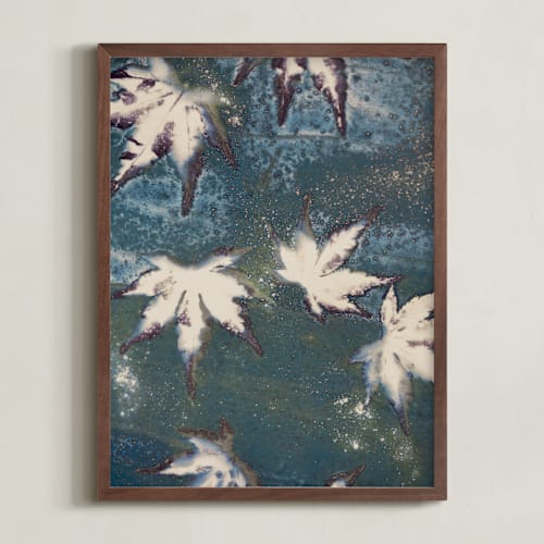 This is a lake teal art with standard by Courtney Crane called reverie ll