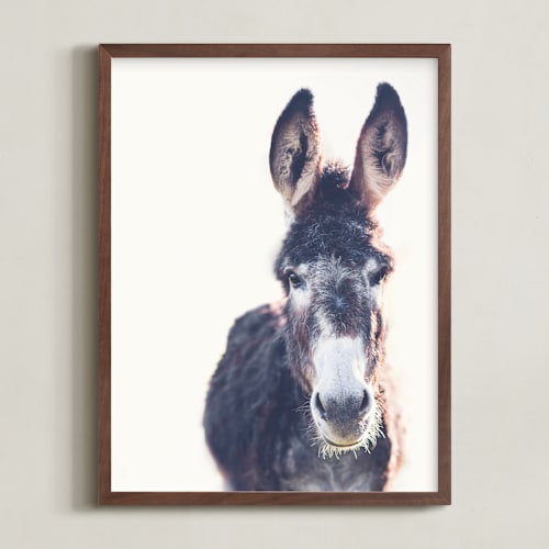 This is a white art with standard by Melinda Denison called jenny