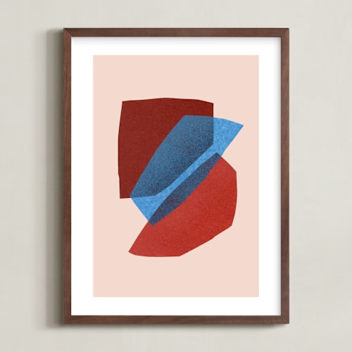 This is a rocket pop kids wall art by Carrie Moradi called paper space i