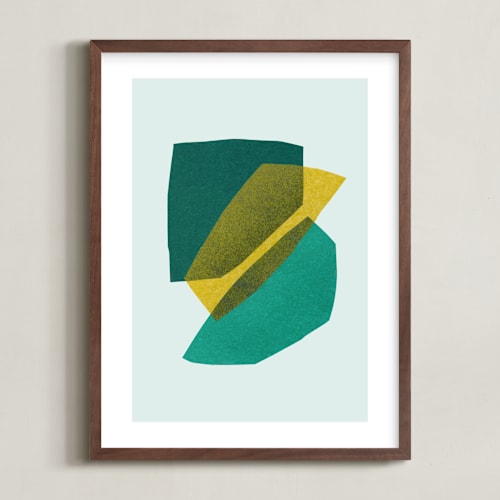 This is a emerald kids wall art by Carrie Moradi called paper space i