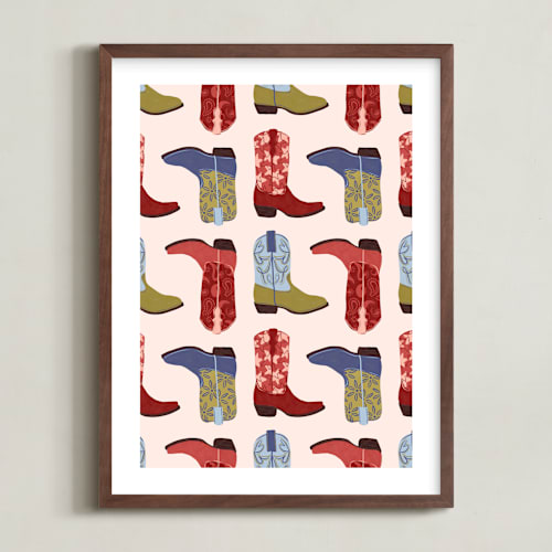 This is a multi kids wall art with standard by Gabrielle Neil called howdy partner 3