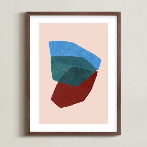 This is a rocket pop kids wall art by Carrie Moradi called paper space ii