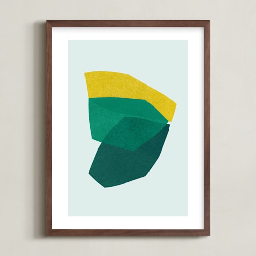 This is a emerald kids wall art by Carrie Moradi called paper space ii