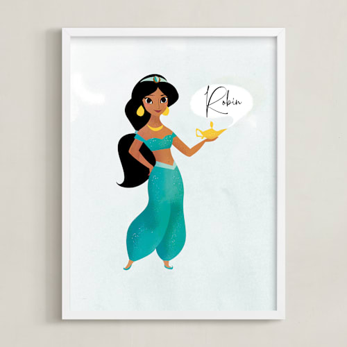 This is a fountain disney art by Lori Wemple called a wish from disney's jasmine