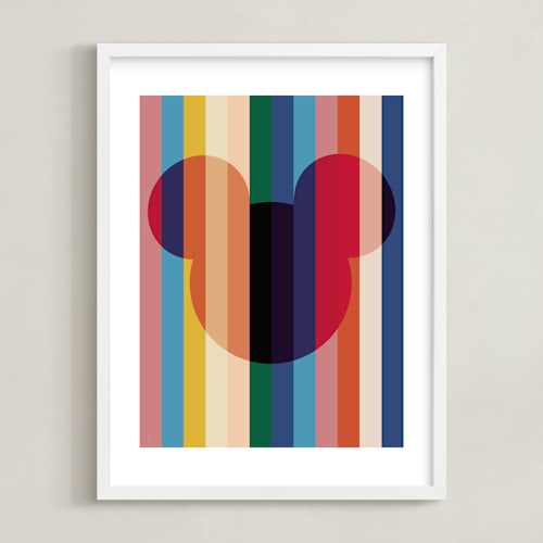 This is a rainbow disney art by Baumbirdy called bright stripes