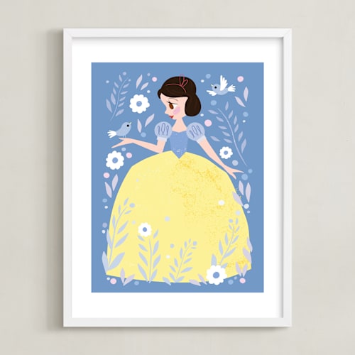 This is a bluebird disney art by Angela Thompson called enchanted snow white