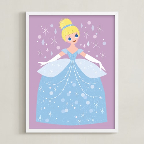 This is a midnight disney art by Angela Thompson called sparkling cinderella