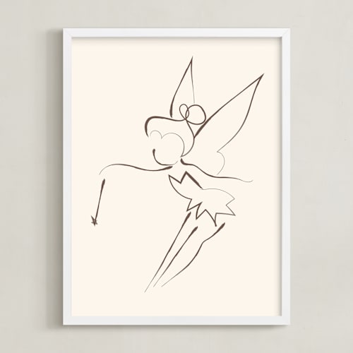 This is a cream disney art by Teju Reval called tinkerbell's magic