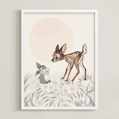 This is a fawn disney art by Teju Reval called bambi
