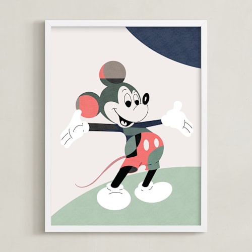 This is a green disney art by Maja Cunningham called the one and only
