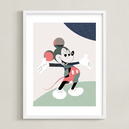This is a green disney art by Maja Cunningham called the one and only