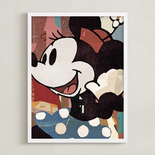 This is a black disney art by Sumak Studio called paper minnie