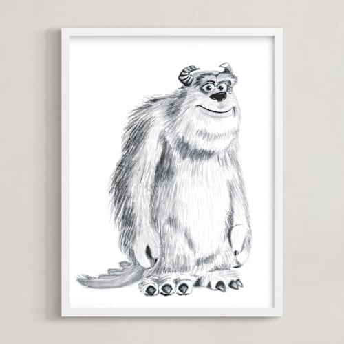 This is a white disney art by Mary Gaspar called sulley