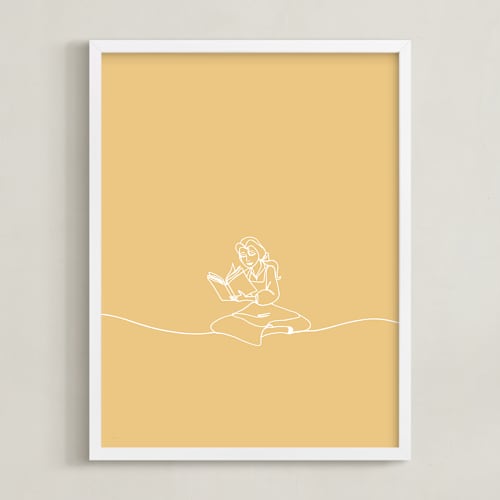 This is a buttermilk disney art by Britt Mills called lost in a book from disney's beauty and the beast