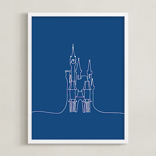 This is a midnight disney art by Britt Mills called the castle from disney's cinderella
