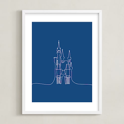 This is a midnight disney art by Britt Mills called the castle from disney's cinderella