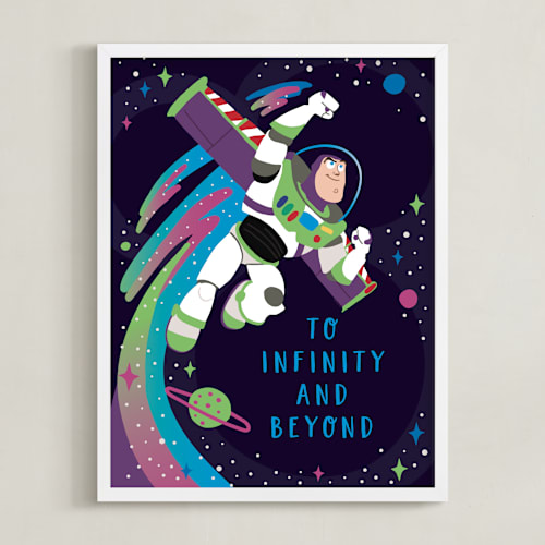 This is a space disney art by Katie Zimpel called disney and pixar buzz lightyear