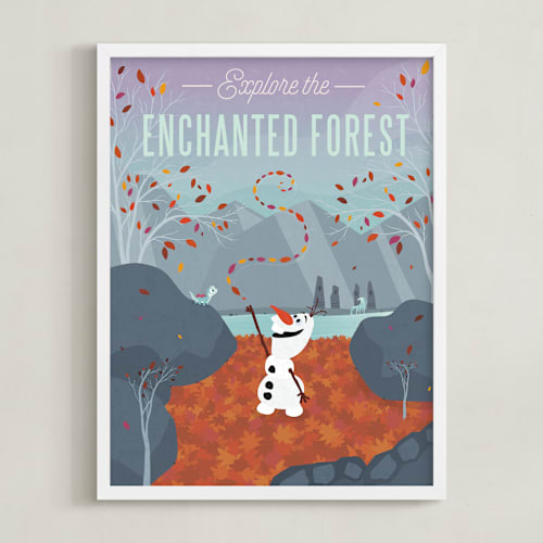 This is a purple haze disney art by Erica Krystek called disney's enchanted forest