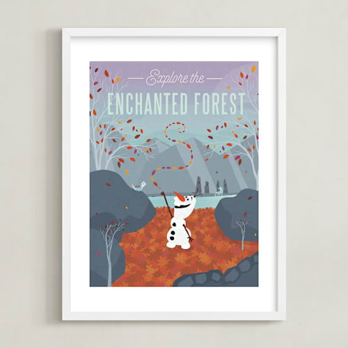 This is a purple haze disney art by Erica Krystek called disney's enchanted forest