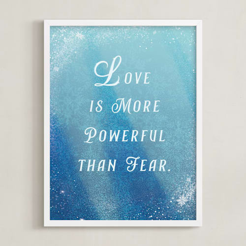 This is a ice disney art by Leah Bisch called disney's elsa love quote