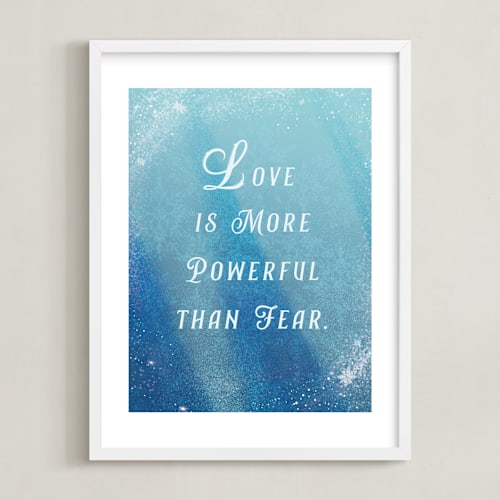 This is a ice disney art by Leah Bisch called disney's elsa love quote
