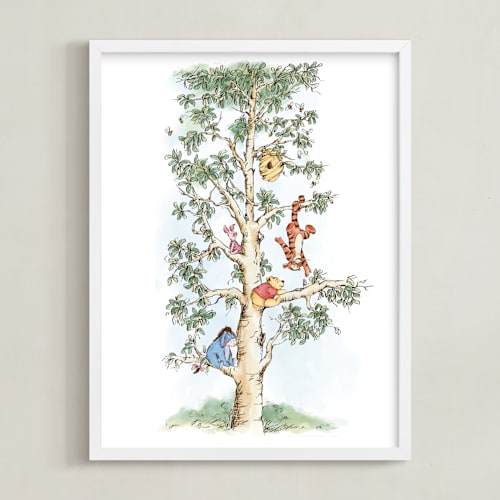 This is a green disney art by Emma Adams called disney's winnie the pooh tree