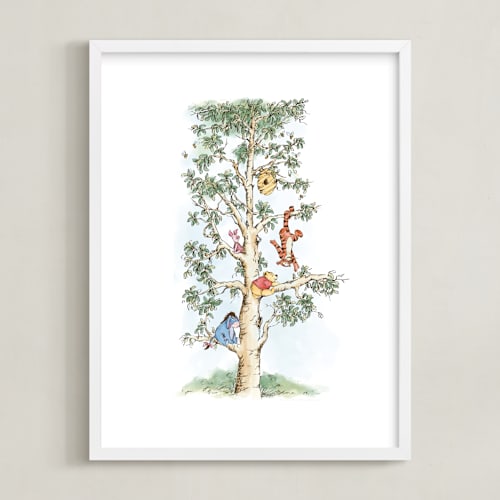 This is a green disney art by Emma Adams called disney's winnie the pooh tree
