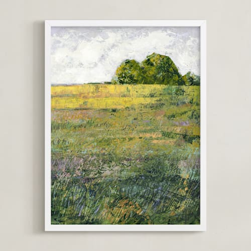 This is a meadow green art with standard by Kristi Visser called meadow glow