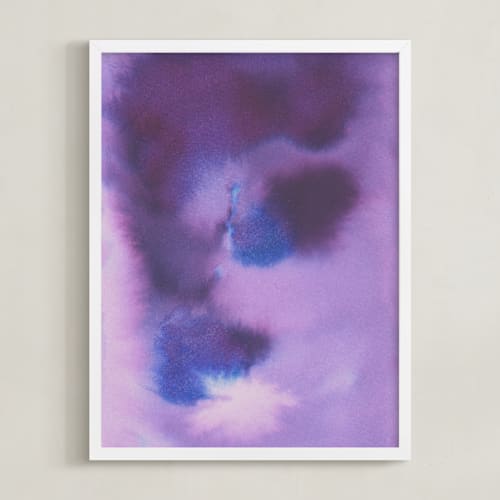 This is a purple art by Agata Jasinska called purple abstract