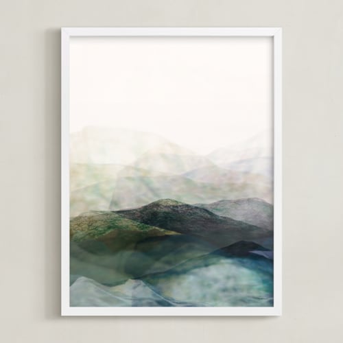 This is a emerald art by Karen Kardatzke called finding balance no.2