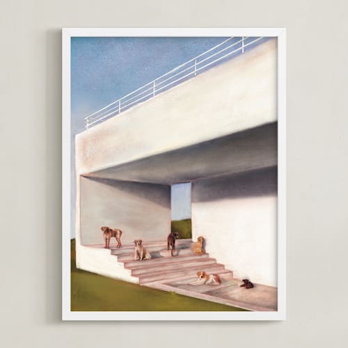 This is a sky blue art with standard by Jordan M Gentry called leisure, interrupted