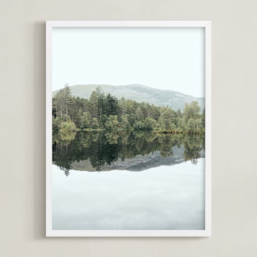 This is a lake art by lulu and isabelle called mirror mirror ii