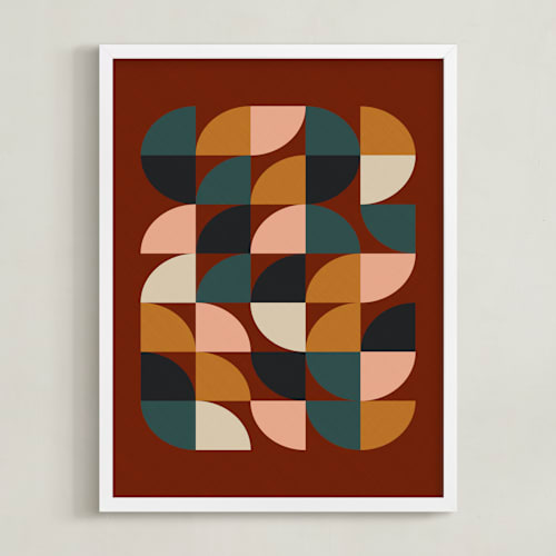 This is a maroon art by Beth Vassalo called autumn