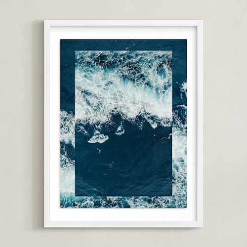 This is a marine art by lulu and isabelle called waves 1