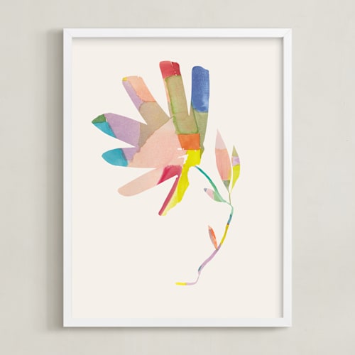 This is a cream art by Creo Study called botanical burst i