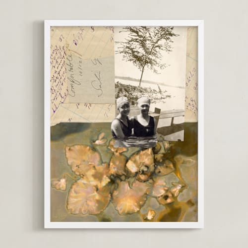 This is a vintage paper art with standard by raven erebus called summer long forgotten