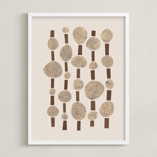 This is a pecan brown art by Alisa Galitsyna called paper pattern