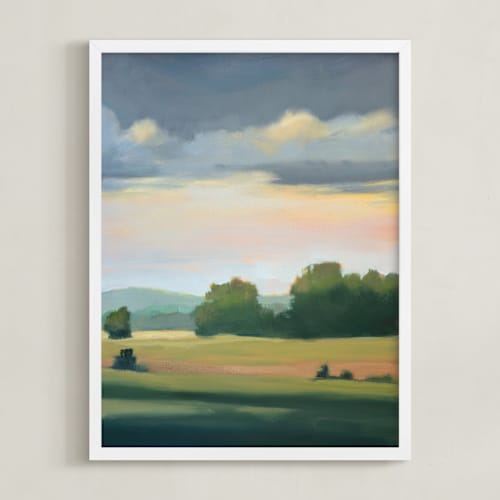 This is a field art by Stephanie Goos Johnson called bright and early 3