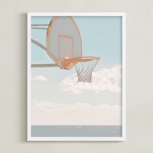 This is a beachy blue art with standard by Summer Strauch called hit me with your best shot