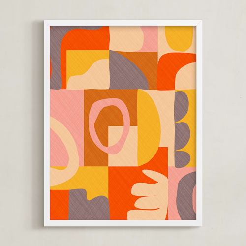 This is a ochre art by Beth Vassalo called possibility