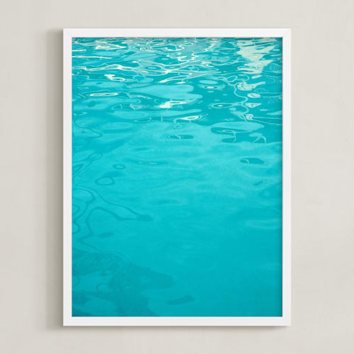 This is a aqua blue art by Irene Suchocki called reset i