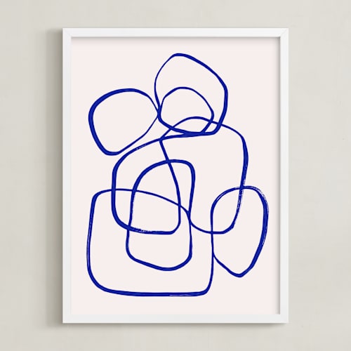 This is a cobalt art by Cass Loh called abstract line 1