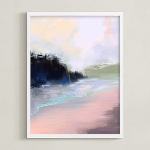 This is a soft pink art by Shraddha Dharia called meandering ways